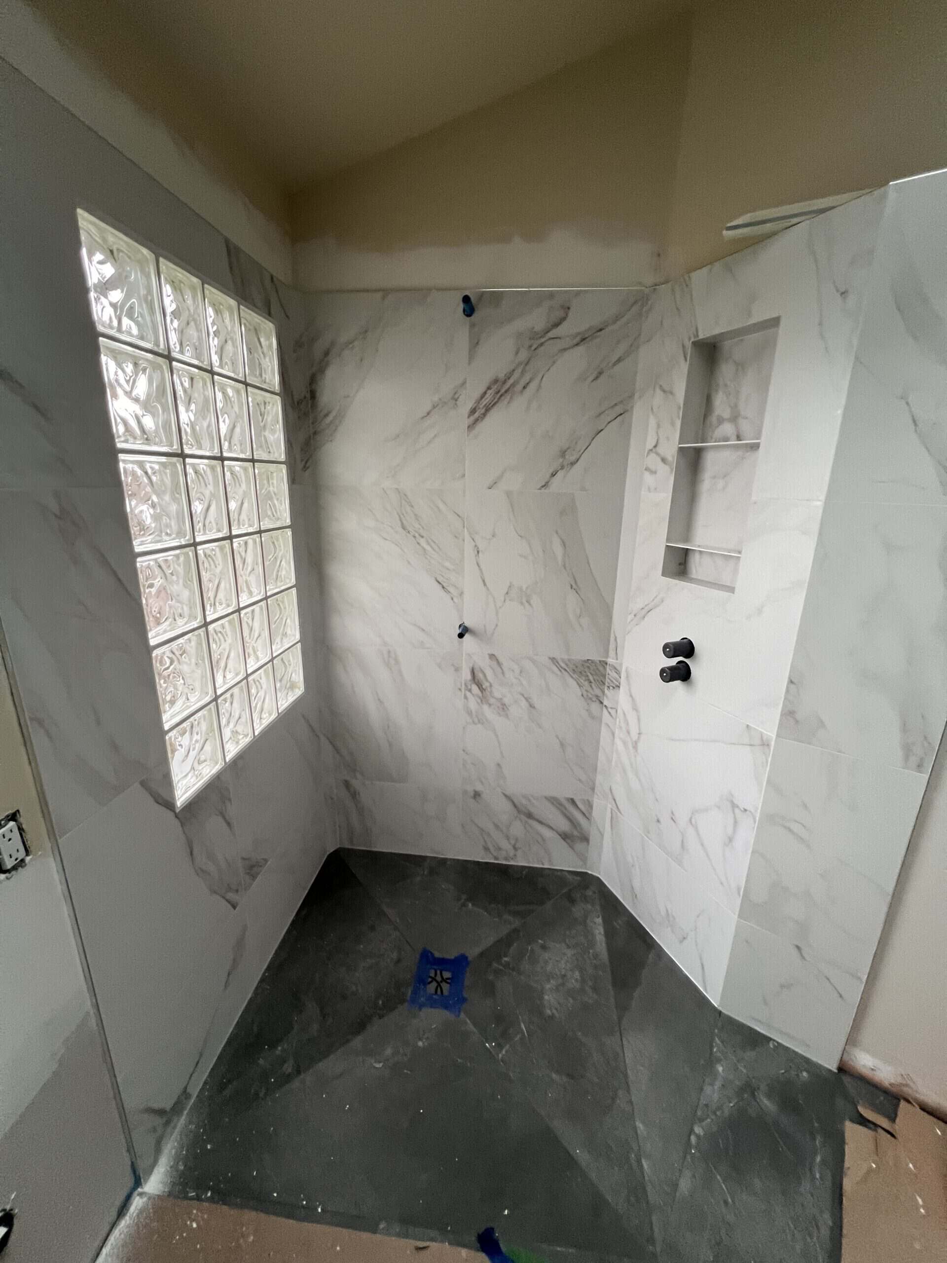 After — finished tile installation
